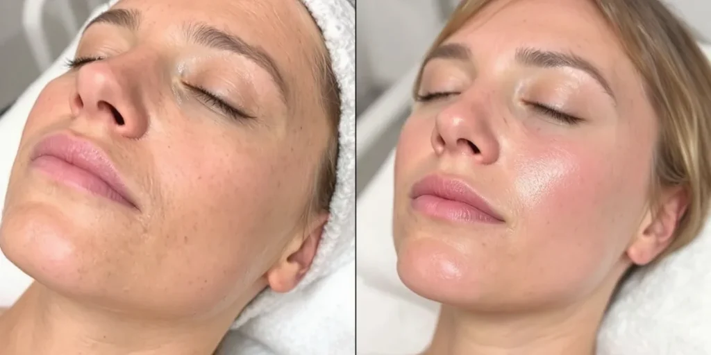 Bindweefselmassage voor en na